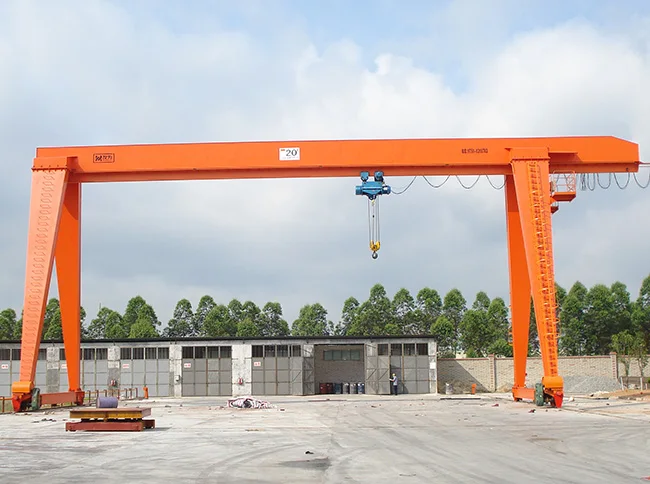 5 10 20 25 30 ton electric outdoor indoor light weight mobile single grider gantry crane price with hoist