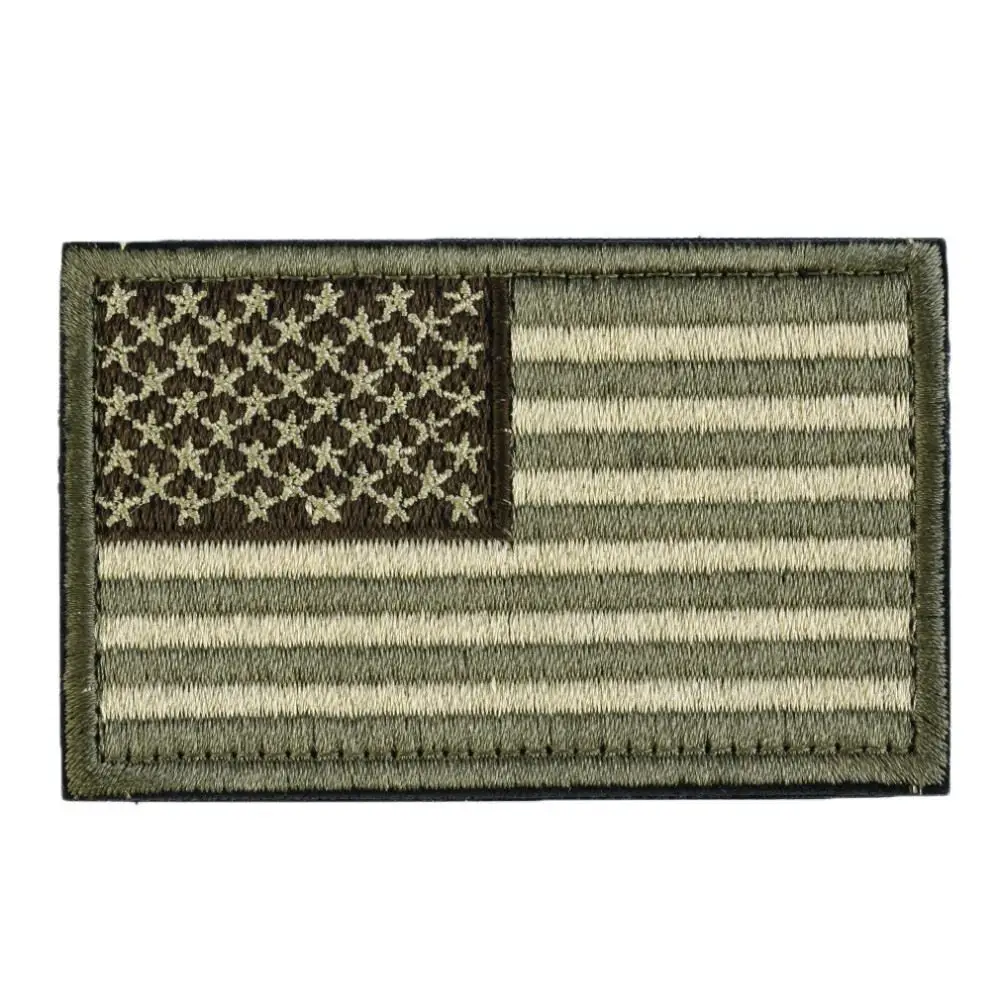 Hot Sale America Flag Embroidery Double Faced Cloth Epaulette Armband Badge Army Tactical Patches 2015 Fashion