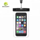 Wholesale PVC Night Luminous Touch Screen Mobile Phone Waterproof Bag for 5.5 inch Cell Phone