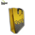 Qingdao grey/charcoal Storage Customized Tote shopping handbag carrier Felt Bags with printed/laser logo