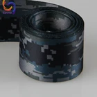 10mm elastic nylon special function heart thermal transfer webbing,camouflage webbing