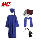 Shiny Child Graduation Sets Cap Gown Stole Diploma Graduation Ring Medal Pin and Bear