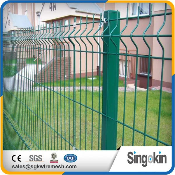 sale high quality welded curved fence nylofor 3d plastic fence