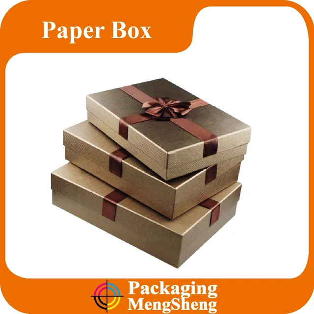 custom cardboard paper square gift box with lids/ kraft paper 动态图库网