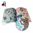Paperback Coloring Book For Kids With Cartoon Stickers