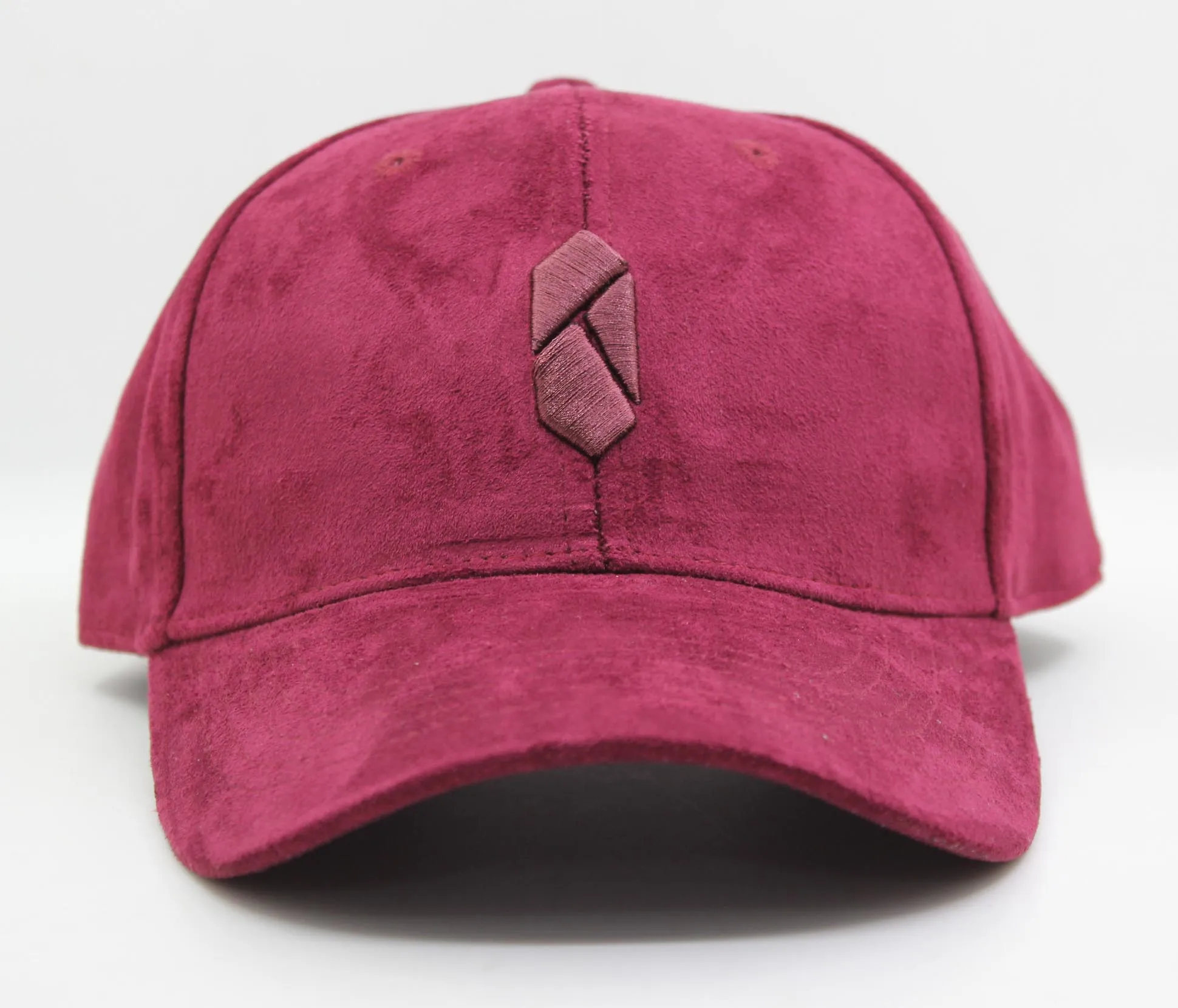 Wholesale 6 panel suede baseball cap with custom 3d embroidery logo