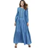 /product-detail/cheap-oversize-simple-fashion-denim-embroidered-long-sleeve-dress-gown-kaftan-abaya-burqa-fashion-design-62216455714.html