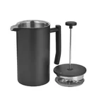 Amazon product 800ml double wall french press filter stainless steel cafetier french coffee press 34 oz tumblers