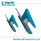 4 Spring Custom Waterproof 4 To 6 Pin Magnetic Charging Pogo Pin Connector With Spring Load Contact Pin For Electric Bicycle