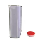 1L Empty Rectangular Chemical Oil Tin Can