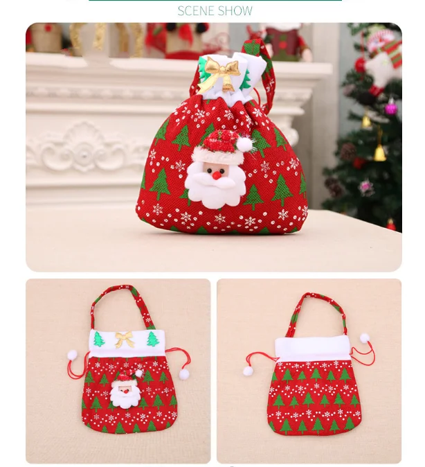 creative merry christmas santa sack gift presents bag christmas