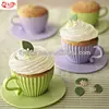 Silicone Cupcake Souffle Moulds Cases Party Supplies for Wedding, Cake Accessory