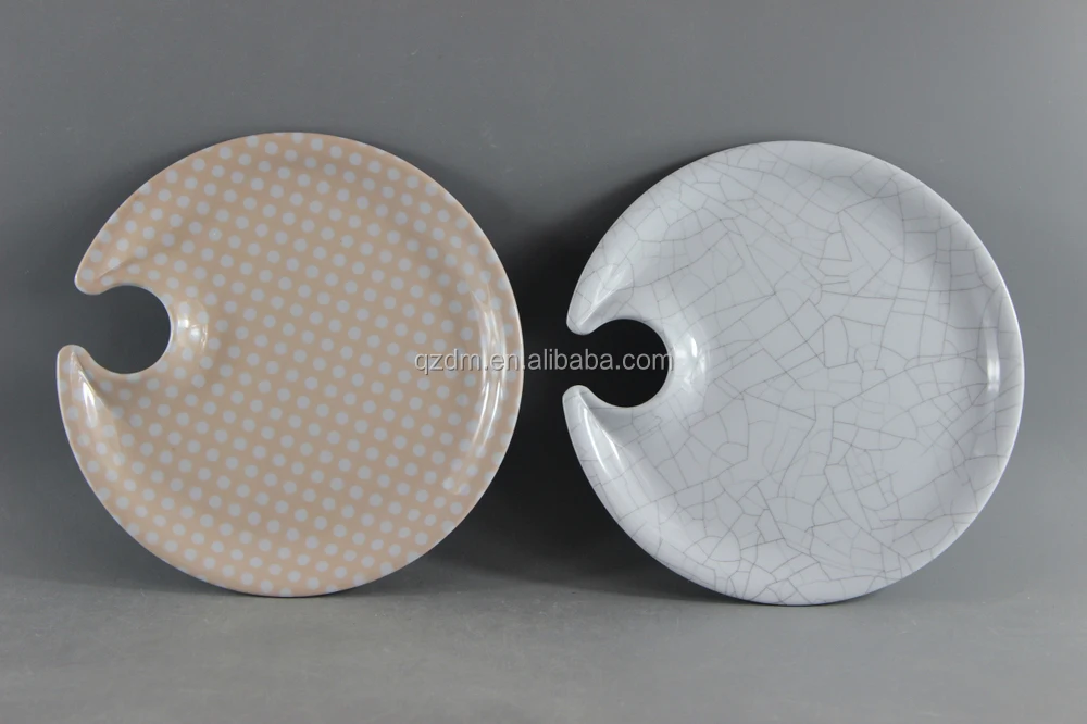 Rectangle Shape Melamine Sushi Plate And Dish White