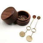 wooden gift box solid walnut wooden Jewelry box ring storage box for Christmas Gifts and Crafts
