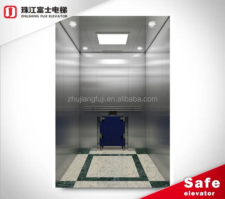 ZhuJiangFuJi customized light curtain sensor hospital passenger elevator cost size passenger lift