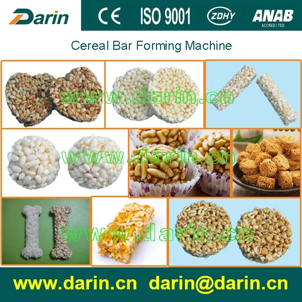 puffed rice bar making machine/cereal bar forming