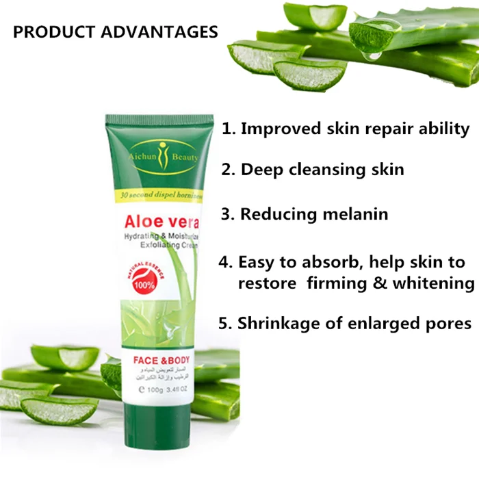 aloe vera peeling gel for face and body