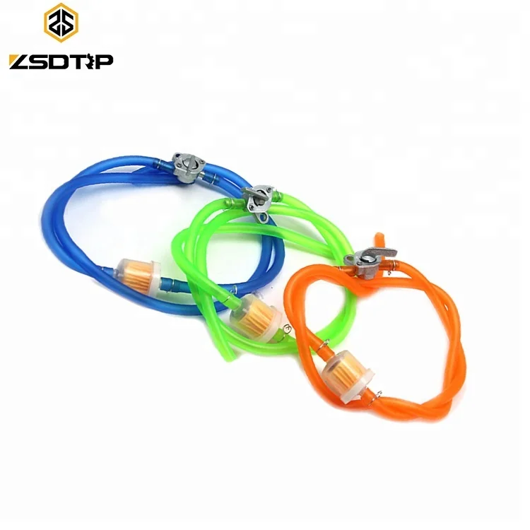 6mm Motorcycle Petrol Tap Inline Petcock Fuel Plug Switch With 1m