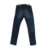 mens denim jeans 100% cotton nice look straight fit trousers men with string chain decoration at loop resin wash strouser men