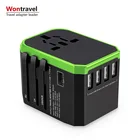 NEW Customized Logo Universal Travel Adapters Wholesale Promotional Gifts Items Christmas Gifts 5 USB 5.6A Charger
