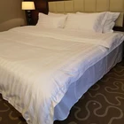 4 pcs satin 100% cotton Satin 5 Star Hotel Comfortable Bedsheets