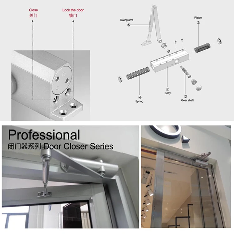 Aluminum Ally 100 Kgs Korea Japan Singapore Two Way Concealed Door