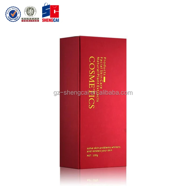 elegant recycled cosmetic facial skin care gift packaging box