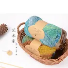 Polyester and silk and cotton blended yarn for hand knitting