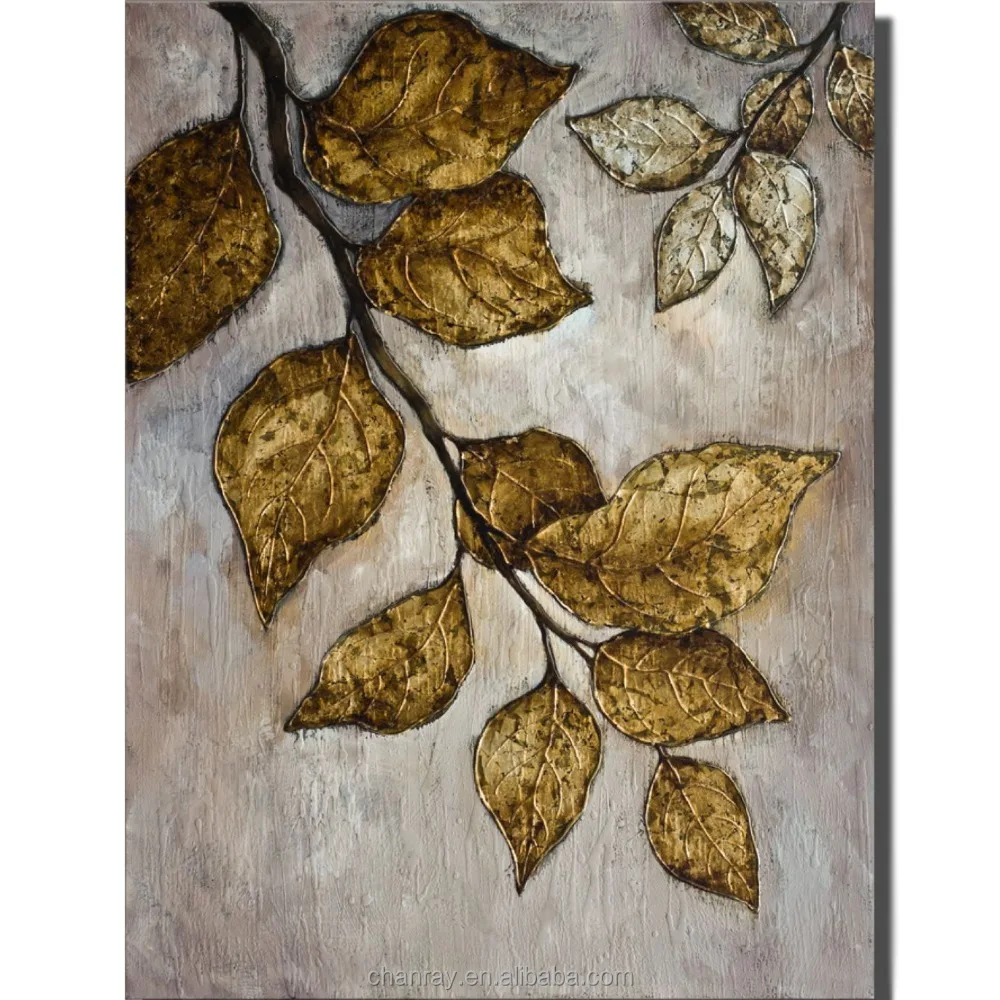 golden leaf painting