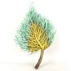 Wholesale craft wood handmade wood crafts leaf-shaped tea branch wall decor for home decoration