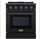 30inch Black Stainless Steel Freestanding Gas Range/Gas Stove with 4 Burners