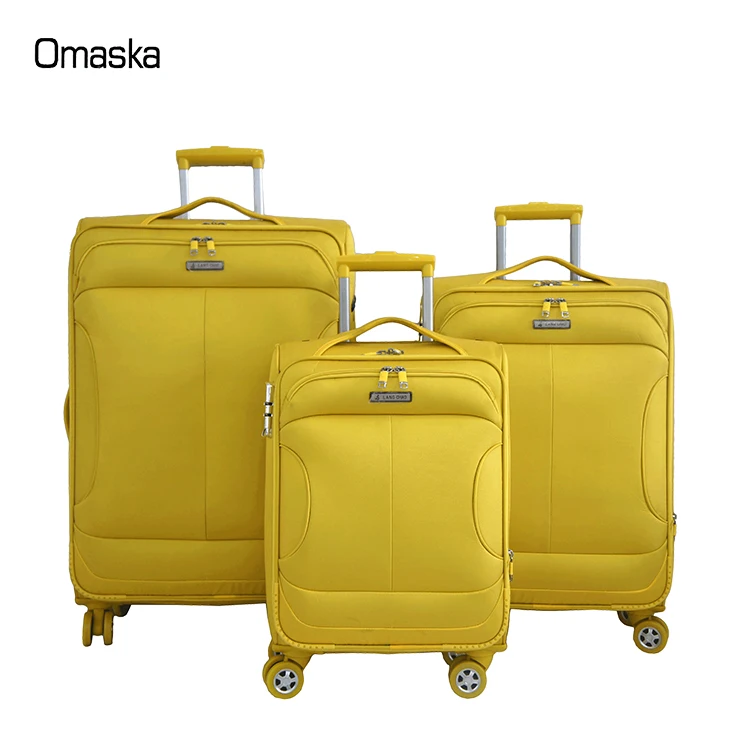 Bright Yellow 3 Pieces 4 Wheel