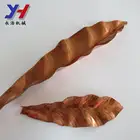 Factory oem custom wholesale stamped metal craft flowers and garden stakes leaves