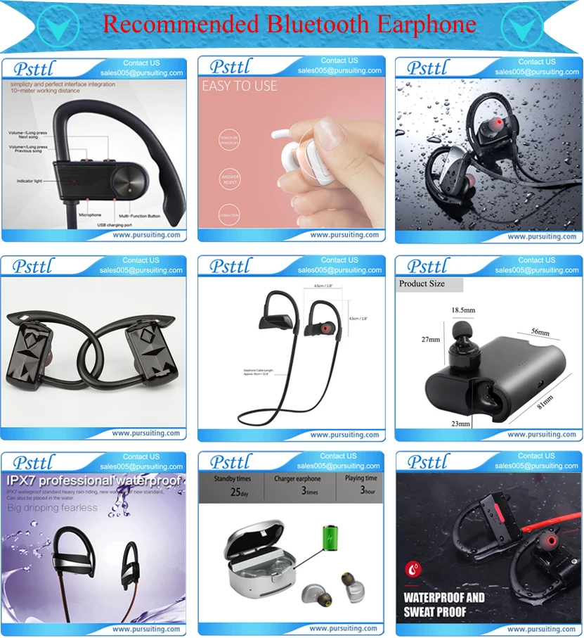 OEM Wholesale In Ear Stereo Psttl-Q9 Earphone Noise Isolating Sport Wireless Bluetooth Headphones - ANKUX.COM