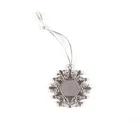 Wholesale Sublimation Blank Zinc Alloy Christmas Ornaments Wind Bell Christmas Ornaments