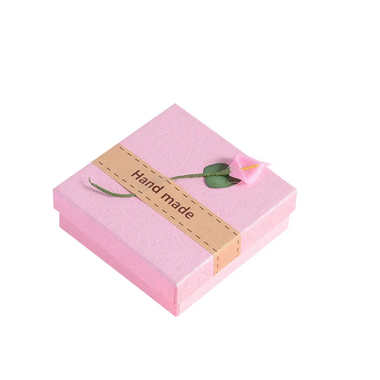square bottom paper box luxury eco custom logo printed jewelry