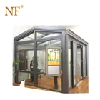 Aluminum lowes portable sunrooms or glass house for balcony