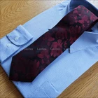 Wholesale 100% Silk Jacquard Tie For Men With Flower Design