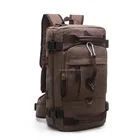 2018 Canvas Women&Men multi-function Travel Backpack Hike Large Backpack Laptop Back Bag Tote Duffle Bag