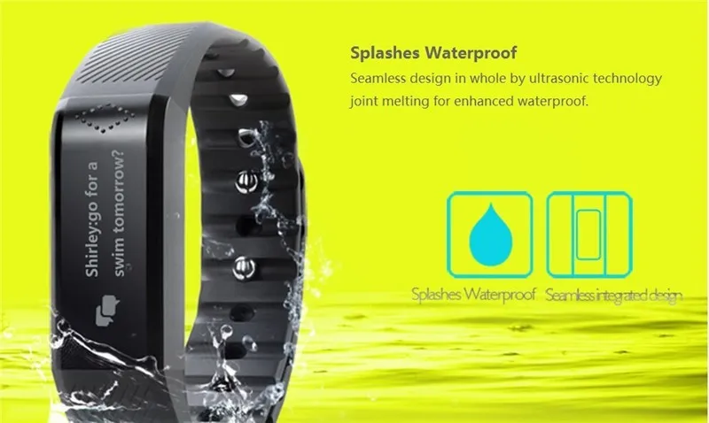 IP65 0.88" Bluetooth V4.0 Smart Watch Wristband Bracelet Sport Sleep Monitor for iphone phone android phone