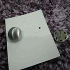 Wholesale New Designs Alloy Monogrammed Sliver Disc Stud Earrings