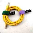 Adjustable Hook and loop strap colorful 5/8"x8" 16x200mm hook and loop binding band with customized logo