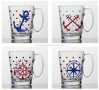 Cups Saucers Color Cup Color Printing 10 Oz Color Printing Drinking Glass Cup