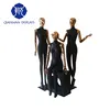 Hot sale black body mannequin gold head and hand female chrome mannequin