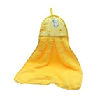 Soft easy care cartoon polyester microfiber kitchen cleaning hand towel