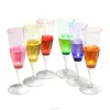 2019 Best Selling 6 Set LED Light Wine Flute Light Up Liquid Activated Champagne Glasses/Flash Light Up Cups/flashing led cup