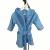 lovely wholesale kid's fleece robe children solid color flannel fleece coral fleece good quality Oeko-tex 100 certificate