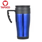 14oz 400ml Blue Thermal Mug Coffee Tea Travel Cup With Screw On Lid
