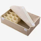 Hot Selling Closet Underwear Bra Organizer Foldable Storage Box Drawer Divider Kit