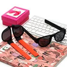 Polarized Unisex Shades Colorful Party Glasses Promotional Gift Folding Sunglasses